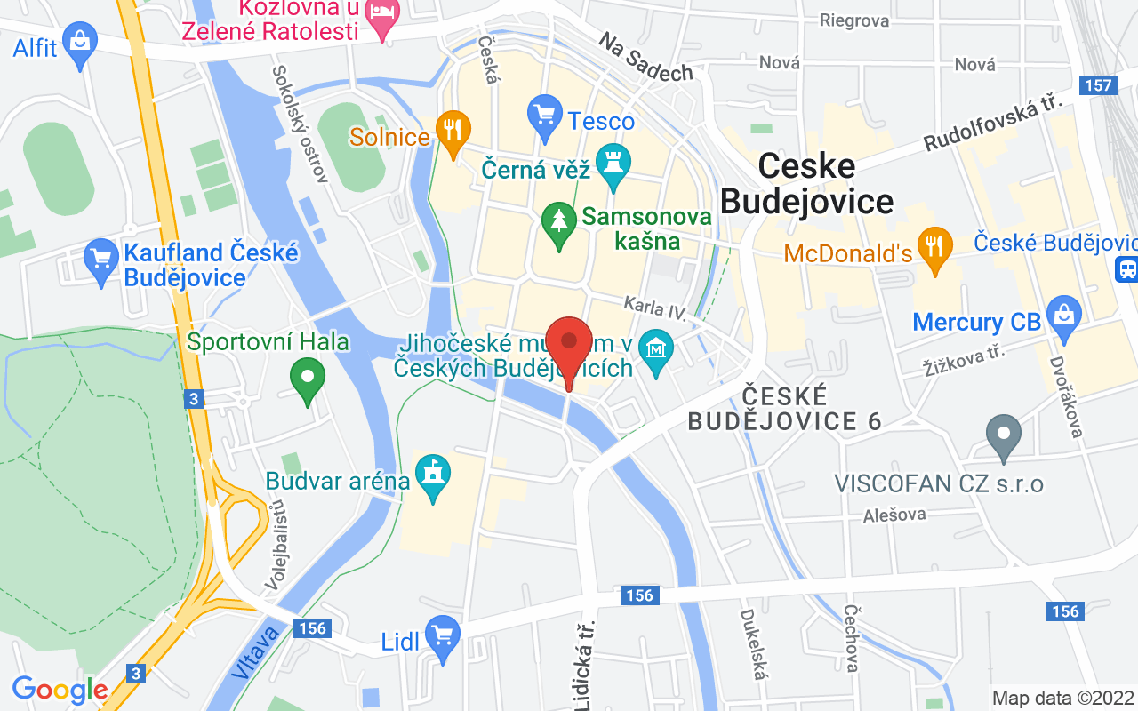 Map to Zátkovo nábřeží, České Budějovice, 37001