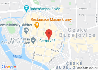 Map to nám. Přemysla Otakara II. 21, České Budějovice, 370 01