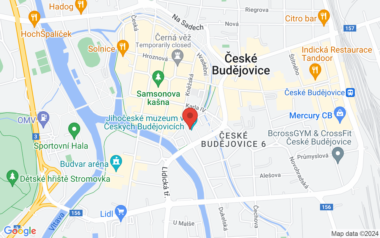 Map to Dukelská 1, České Budějovice, 37001
