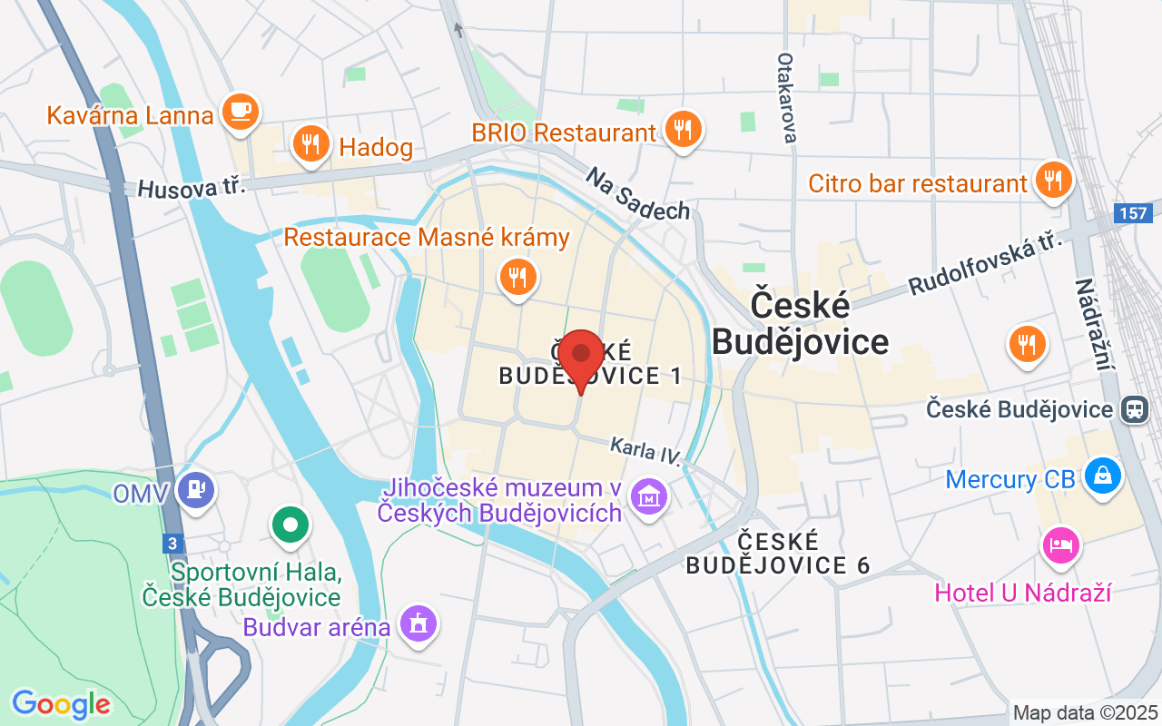 Map to nám. Přemysla Otakara II, České Budějovice, 37001