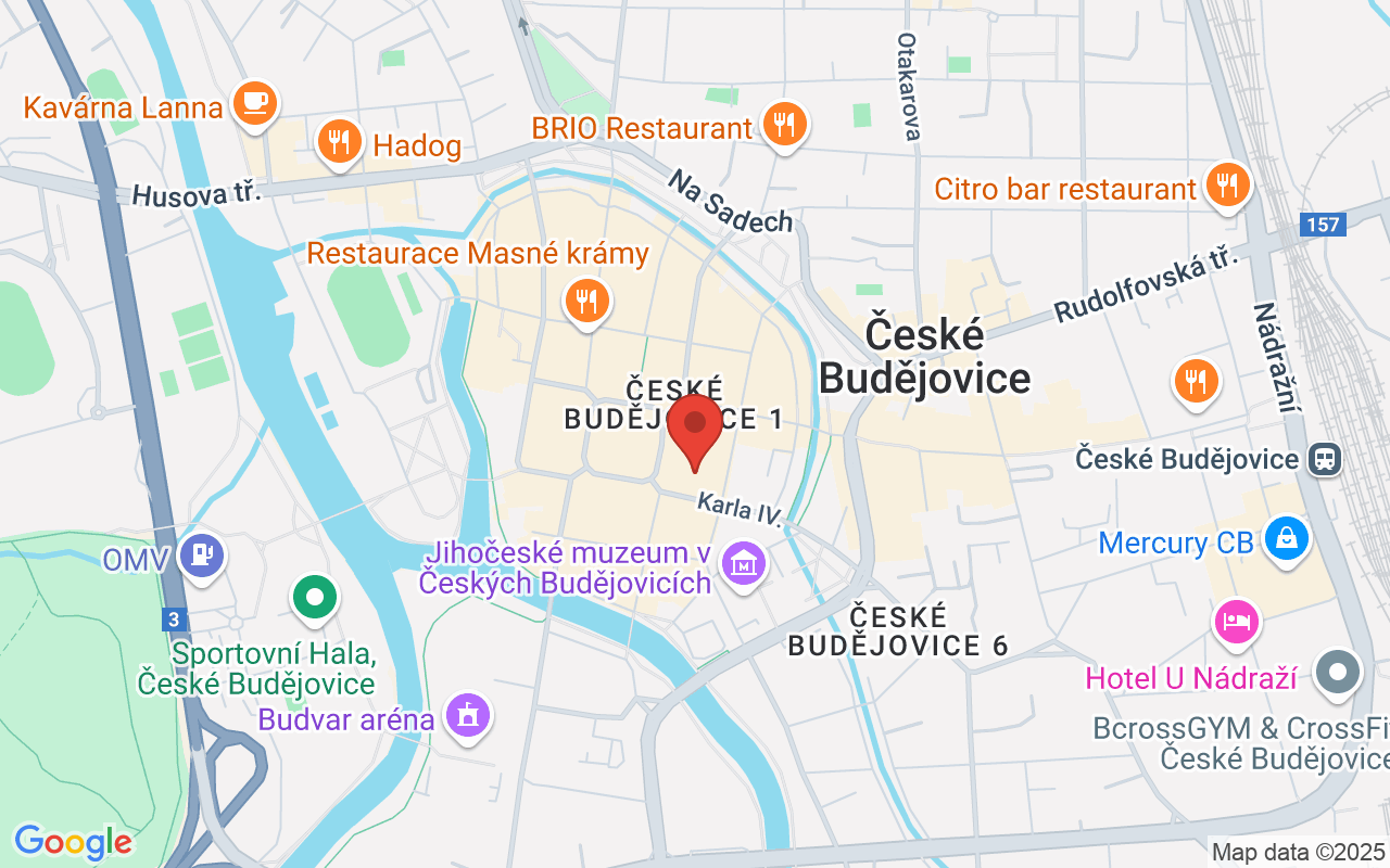 Map to Nám. Přemysla Otakara II. 90/28, České Budějovice, 37001