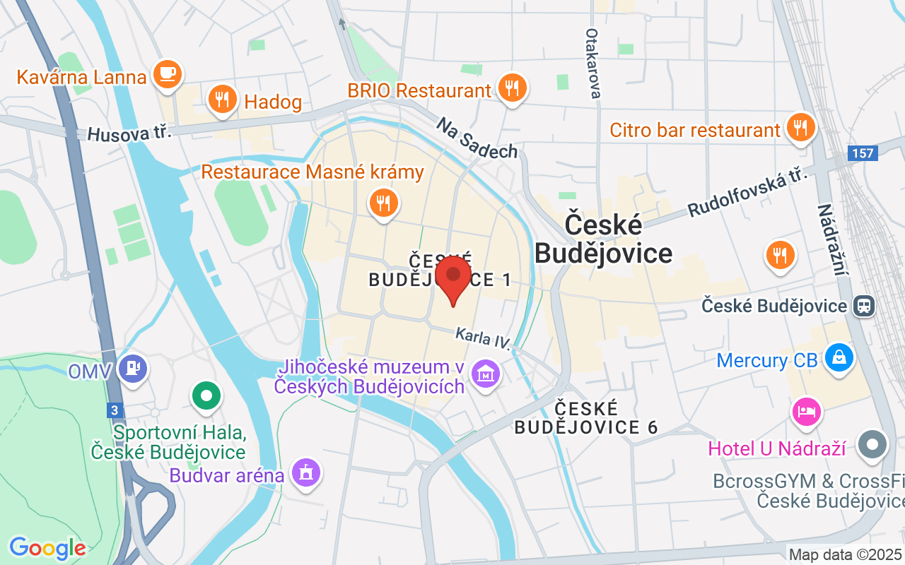 Map to Nám. Přemysla Otakara II. 89/27, České Budějovice, 37001