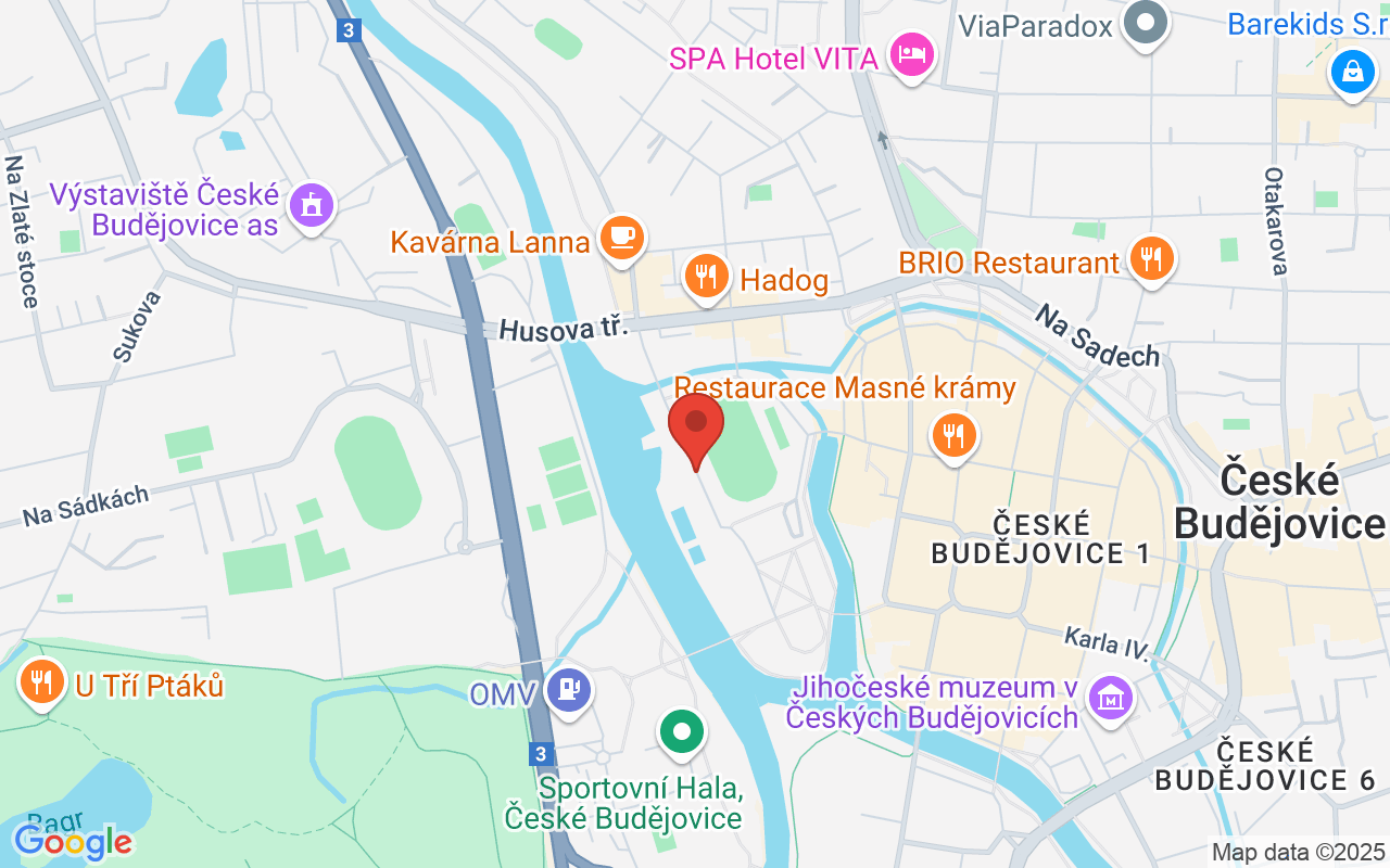 Map to Sokolský ostrov, České Budějovice, 370 01