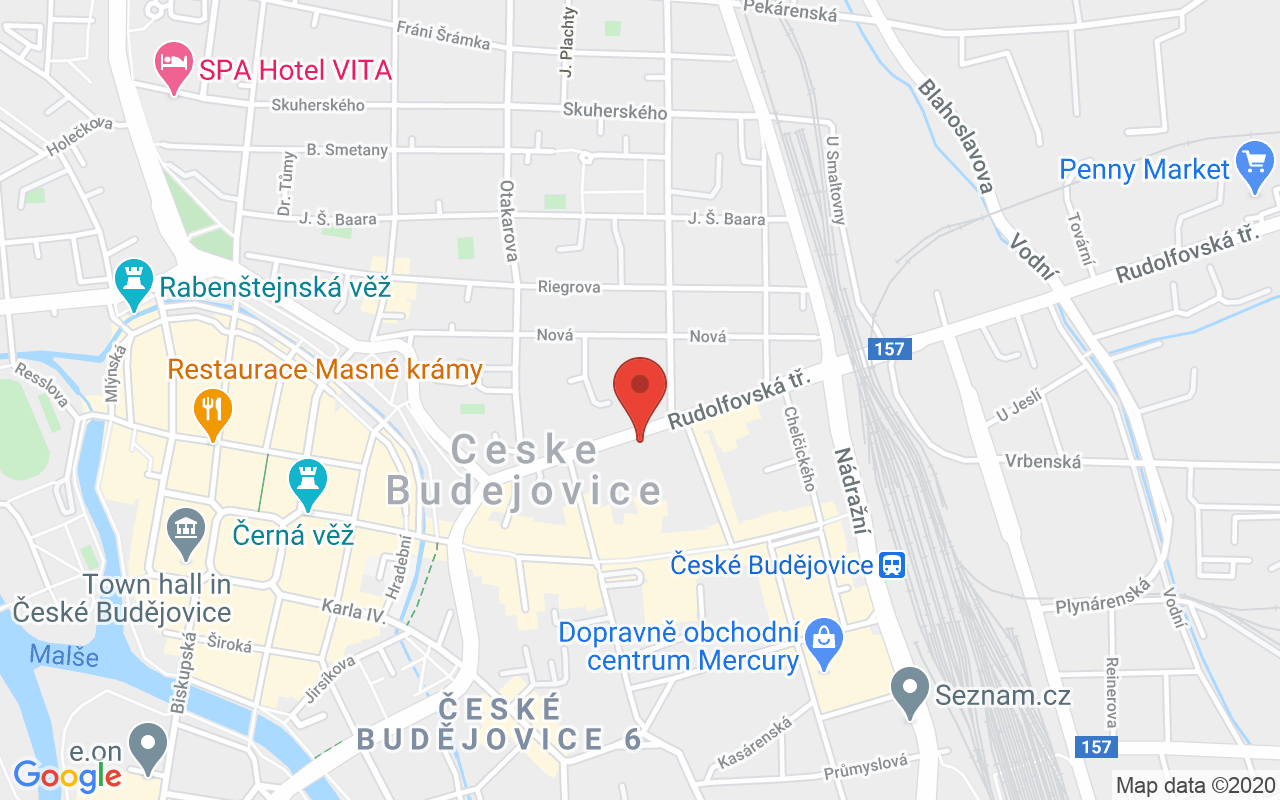 Map to Rudolfovská třída 24, České Budějovice, 37001