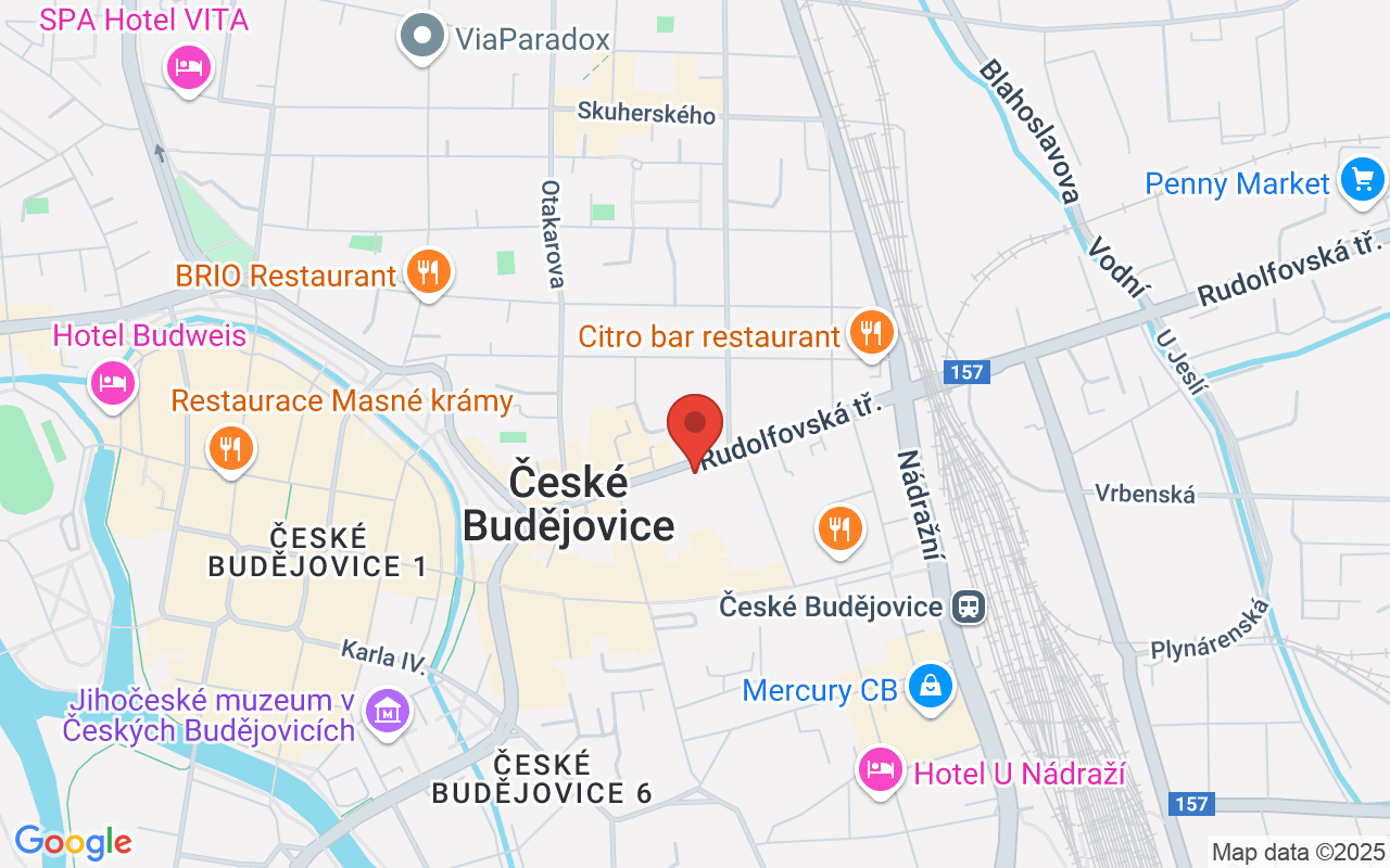 Map to Rudolfovská třída 24, České Budějovice, 37001