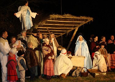 Live Nativity scene