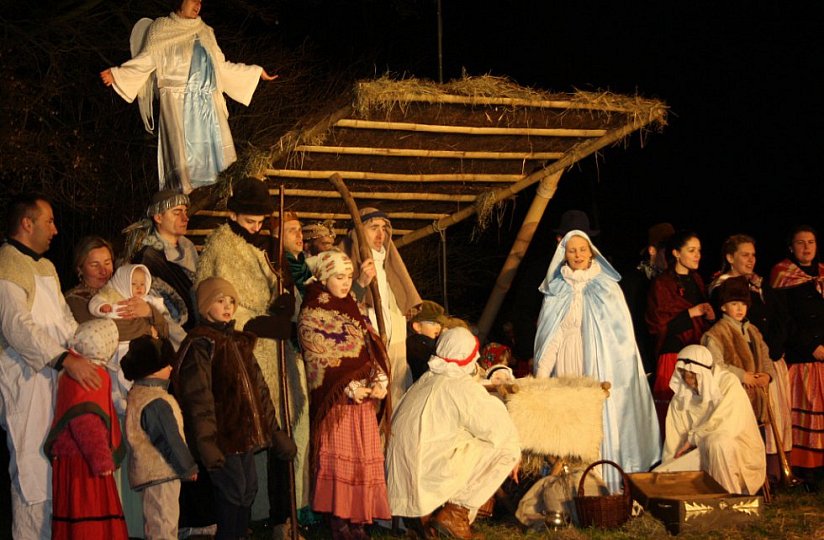 Live Nativity scene