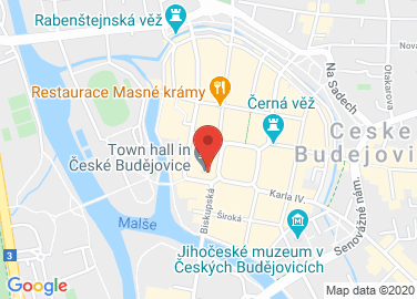 Map to nám. Přemysla Otakara II. 1/1, České Budějovice, 370 92