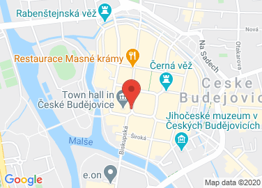 Map to náměstí Přemysla Otakara II. 1/1, České Budějovice, 370 92