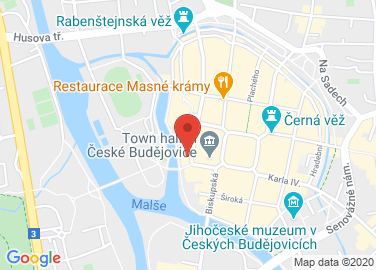 Map to Česká 141/66, České Budějovice, 370 01