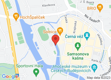 Map to Kavárna VLNNA, České Budějovice, 37001