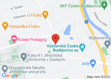 Map to Studentská 1824/29, České Budějovice, 37005