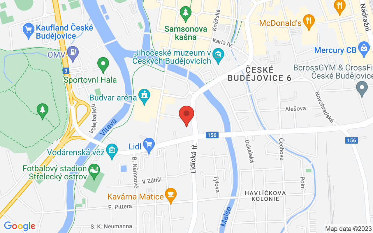 Map to U Zimního stadionu 19/1, České Budějovice, 37001