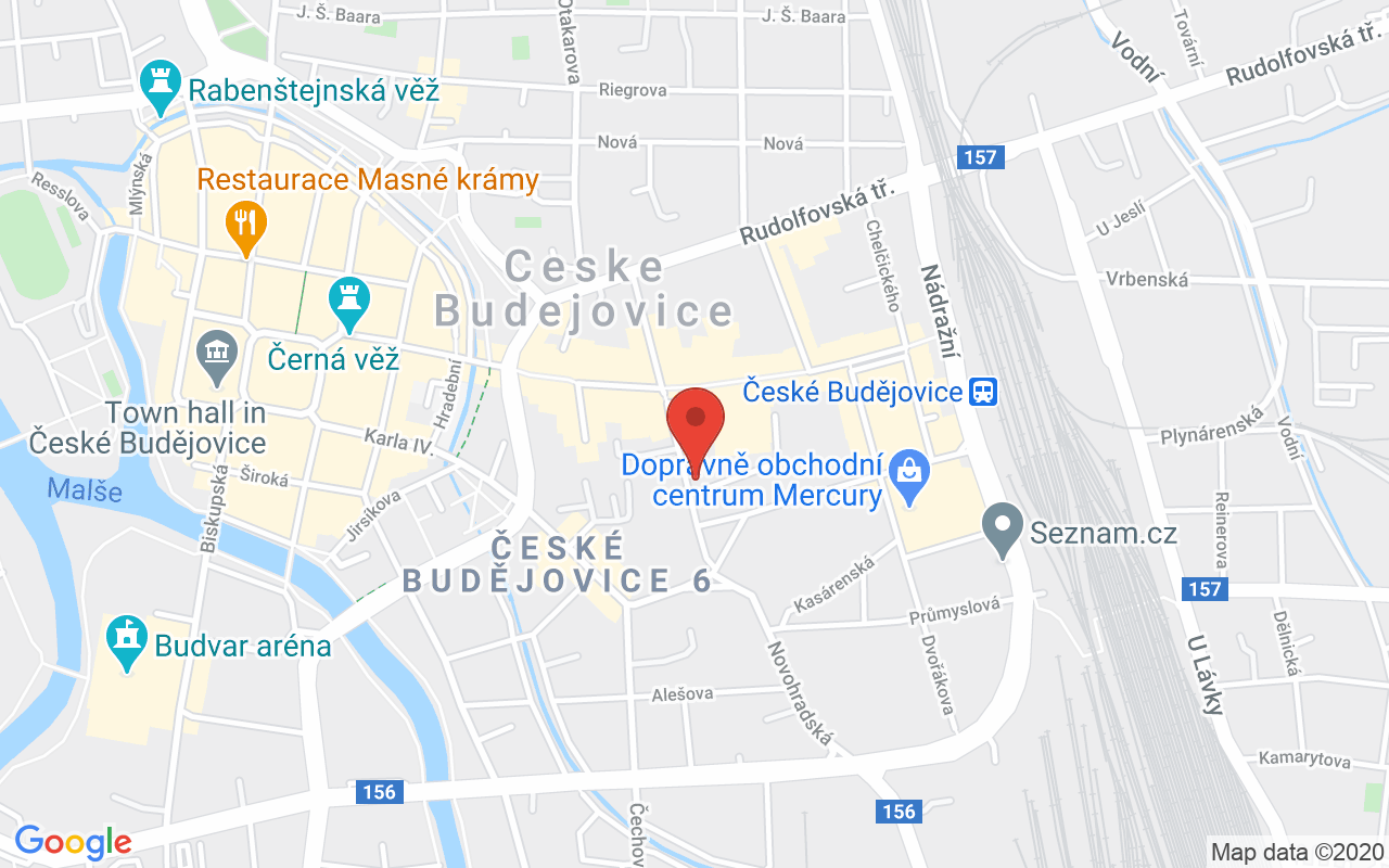 Map to Jeronýmova 6, České Budějovice, 37001