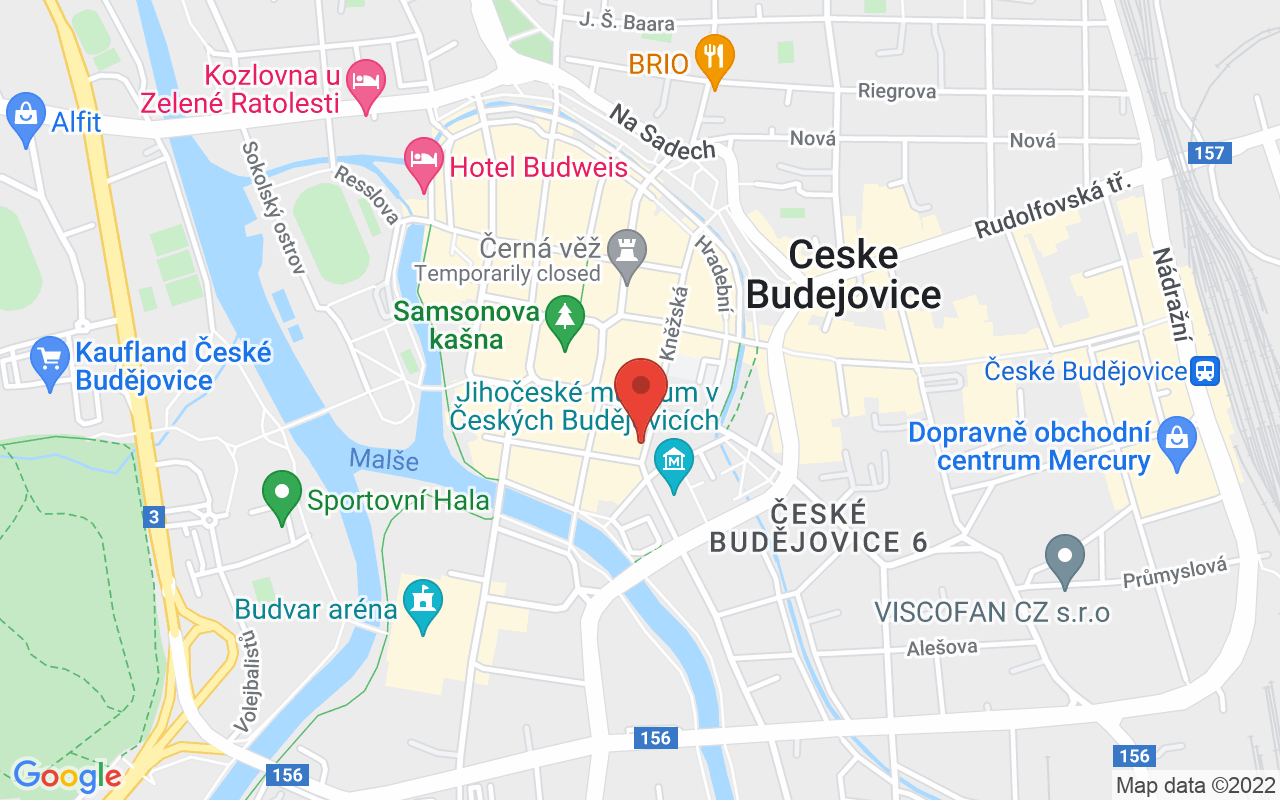 Map to Kněžská 97/1, České Budějovice, 37001