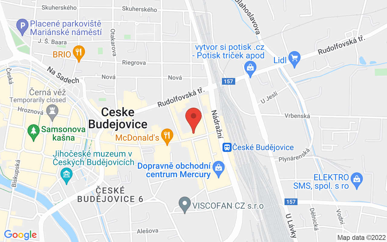 Map to Lannova 91/51, České Budějovice, 37001