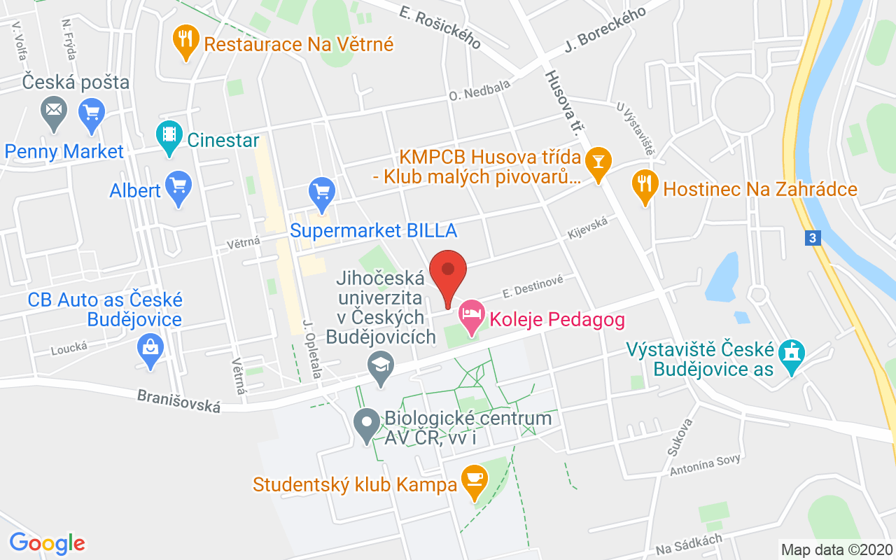 Map to Emy Destinové, České Budějovice, 37005
