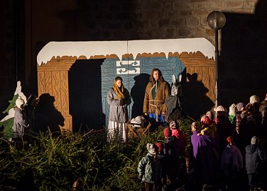 Live Nativity scene